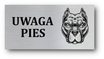 Tabliczka UWAGA PIES 20x10cm
