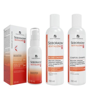 Zestaw regenerujący do włosów Seboradin REVITALIZING - szampon + 2 odżywki