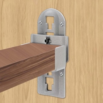 Опорные петли для перил кровати Аксессуары для кроватей Балки для гардероба H Серый