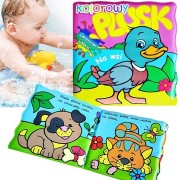 KSIĄŻECZKA DO KĄPIELI NA WSI PLUSK ZMIENIAM KOLORY K