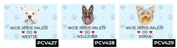 ТАРЕЛКА ПВХ СИНЯЯ 22Х15СМ МОЕ СЕРДЦЕ ПРИНАДЛЕЖИТ МАЛЬТИЙСКОМУ ПОДАРКУ WZ