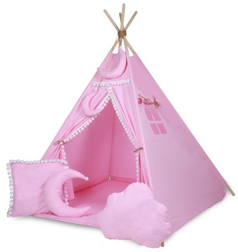 Namiot TIPI WIGWAM mata 5 poduszeczek przytulanek