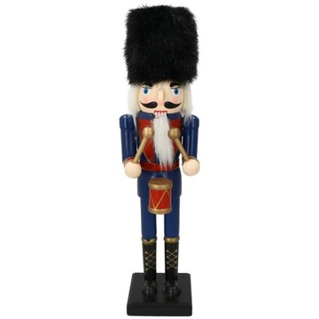 ДЕРЕВЯННАЯ ФИГУРКА ЩЕЛКУНЧИК 30 СМ В ШАПКЕ