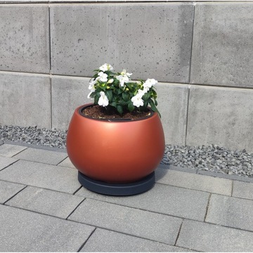 Круглая подставка на колесах, подвижная подставка для цветов в горшке.