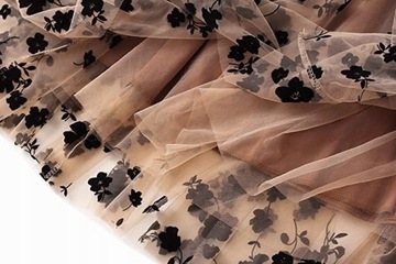 ЖЕНСКАЯ ДЛИННАЯ ЮБКА В СЕТКУ СО СКЛИСАМИ