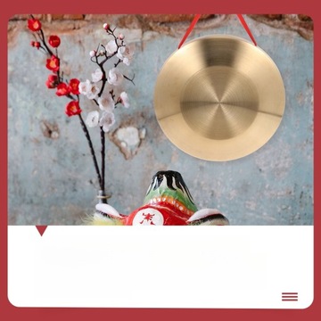 КИТАЙСКИЙ НАСТОЛЬНЫЙ ГОНГ-МАНЕШЕН И НАБОР УЛИЧНОГО ГОНГА