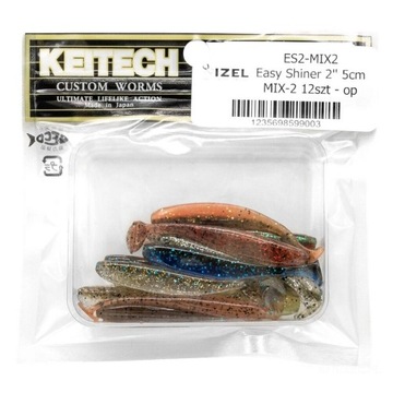 Guma Ripper Keitech Easy Shiner 2'' 5cm 1g MIX-2 12 szt.