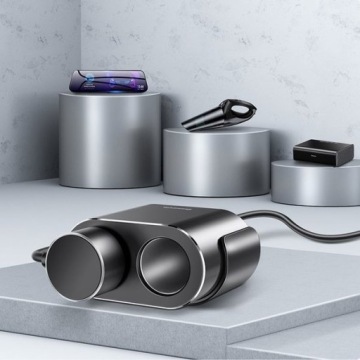 Автомобильная зарядка 2x USB-C + БЕСПРОВОДНОЙ КОНТРОЛЛЕР Baseus, 80 Вт
