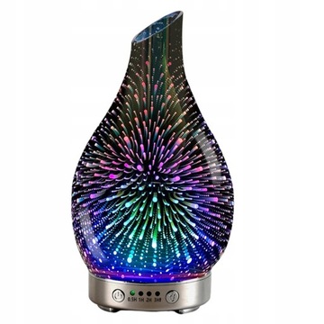 3D Glass Essential Oil Dyfuzor Nawilżacz LED