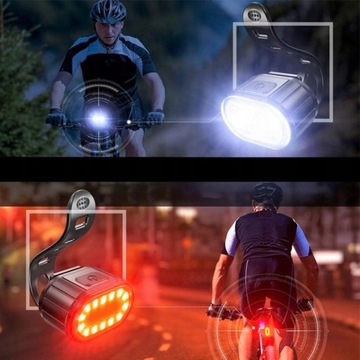 Велосипедный фонарь ПЕРЕДНИЙ ЗАДНИЙ светодиодный фонарь для руля велосипеда МОЩНЫЙ USB яркий