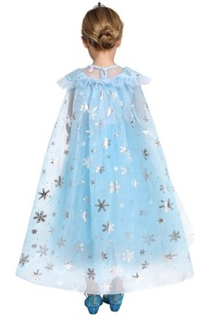 ПЛАТЬЕ ЭЛЬЗЫ FROZEN 2 КОСТЮМ ЭЛЬЗЫ НА БАЛ КАРНАВАЛЬНЫЙ ПАРИК 140/146
