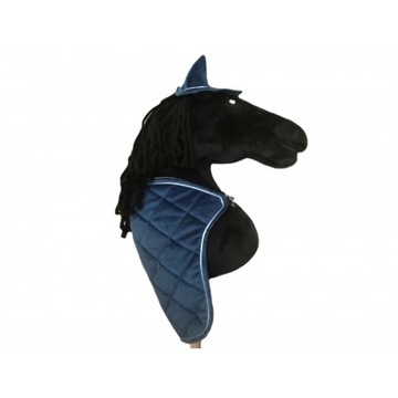 Derka i nauszniki dla Hobby Horse GRANATOWY A3