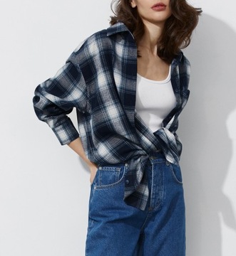 Women's Classic Oversize Plaid Shirts 100% Cotton