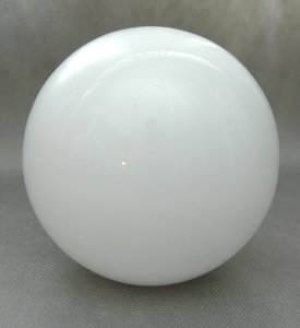 Klosz szklany kula 16cm błyszcz, zamknięta do lamp