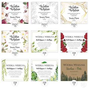 NAKLEJKI NA WÓDKĘ FINLANDIA PERSON ŚLUB 10 szt.