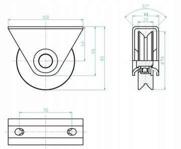 РОЛИК РОЛИКИ O НА ТРУБКЕ ДИАМЕТРОМ 78MM-RT-O78