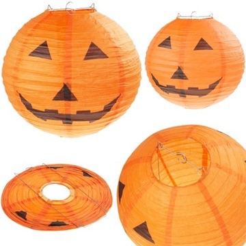 LAMPION DYNIA WISZĄCY DUŻY PAPIEROWY HALLOWEEN