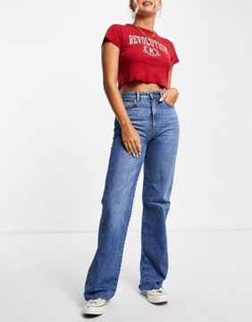 M007A17 Stradivarius SPODNIE JEANSOWE DAD JEANS 34