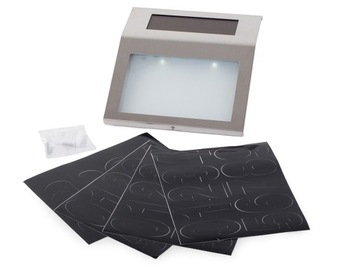 SOLARNY NUMER DOMU PODŚWIETLANA LED TABLICZKA ADRESOWA NR + NAKLEJKI
