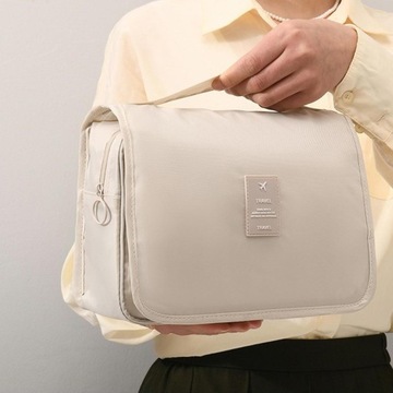 Женская мужская подвесная дорожная косметичка с подвеской, бежевый SEOL