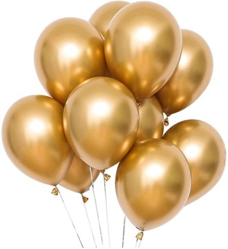 BALONY Lśniące Glossy Błyszczące Balony na Ślub Wesele CHROM 28cm - 50szt