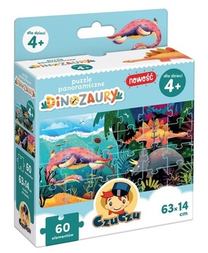CzuCzu Dinozaury puzzle panoramiczne 4+ 60 el.