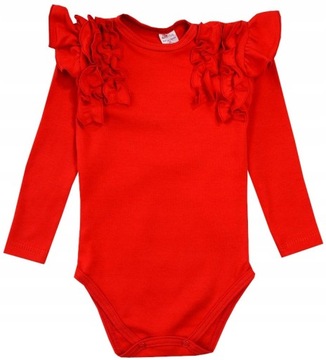 ELEGANCKIE BODY FALBANKI długi rękaw 98 L02E