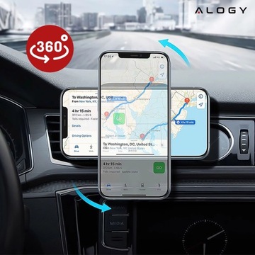 АВТОДЕРЖАТЕЛЬ ДЛЯ РЕШЕТКИ + ИНДУКЦИЯ QI MAG SAFE ИНДУКТИВНАЯ ЗАРЯДКА 15 Вт