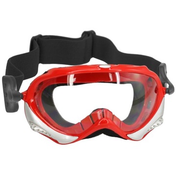 Gogle Okulary Dziecięce Cross Eenduro OFF Road Czerwone Red Junior