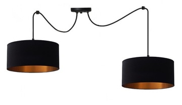 LAMPA WISZĄCA SUFITOWA ŻYRANDOL LED LOFT PAJĄK 2xABAŻUR SALON SYPIALNIA