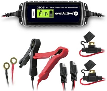 Выпрямитель зарядного устройства для аккумуляторов everActive 6 В/12 В 14,8 В/3,8 А CBC5