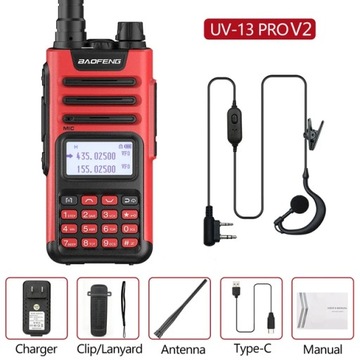 BaoFeng UV-13 PRO V2 10W potężny dwuzakresowy