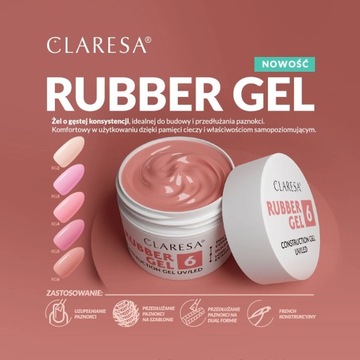 CLARESA RUBBER GEL 6 -12G СТРОИТЕЛЬНЫЙ ГЕЛЬ