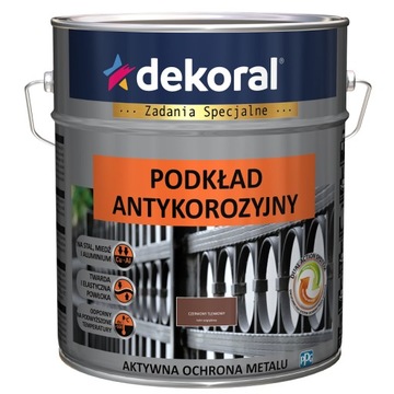 DEKORAL Podkład antykorozyjny metal czerwony 10l