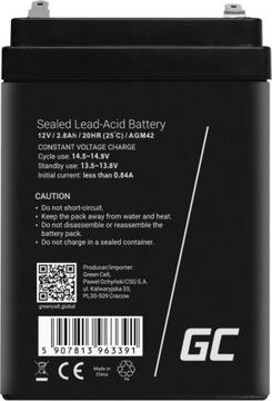 Green Cell Akumulator 12V/2.8Ah (AGM42)