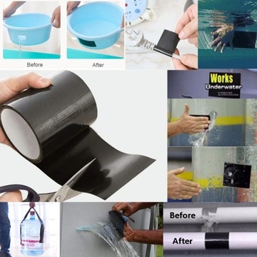 Flex Tape Водонепроницаемая ремонтная лента белая 5 м