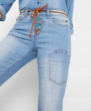 31^JOHN BANER- cienki Jeans bojówki z elastyną 54