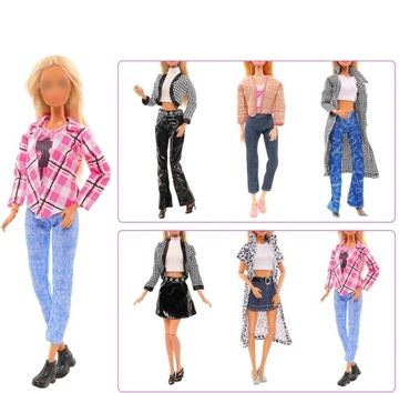 11 шт. МОДНЫЕ ВЫПУСКНЫЕ ПЛАТЬЯ + КУПАЛЬНИКИ ДЛЯ КУКОЛ FUN HOUSE ГАРДЕРОБ