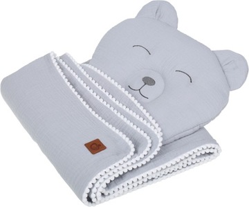МУСЛИНОВОЕ ОДЕЯЛО + ПОДУШКА BABYMAM BEAR