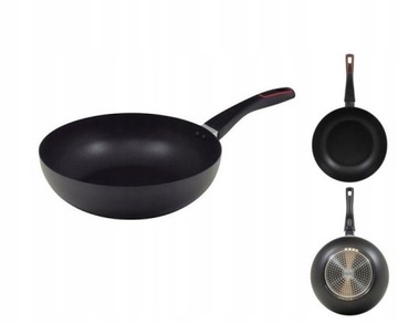 PATELNIA WOK RENBERG 28 cm kute aluminium