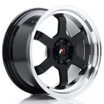 JR Wheels JR12 16x8 ET15 4x100/114 Gloss Black w/M