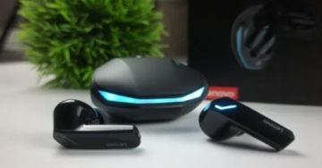 БЕСПРОВОДНЫЕ НАУШНИКИ LENOVO GM2 PRO С НАТУРАЛЬНЫМИ БАСАМИ BLUETOOTH 5.3 ДЛЯ АВТОМОБИЛЯ
