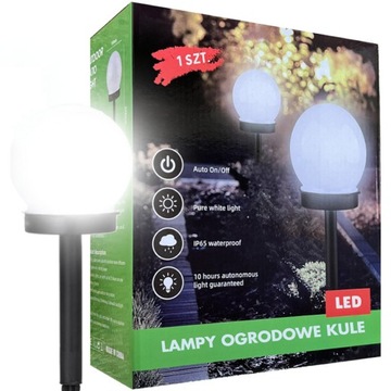 LAMPKI SOLARNE OGRODOWE KULE LAMPKA LED OGRODOWA KULA SOLARNA DO OGRODU X 1