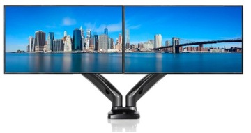 Поворотный держатель для двух ЖК-мониторов ТВ 2x 13-27 ВОЗВРАТНЫЙ