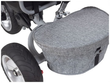 Трехколесный велосипед 4в1, надувные колеса, съемный навес, свободное колесо, твердое тело