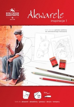 KOH-I-NOOR blok Inspiracje Akwarele 1 A4 20 ark