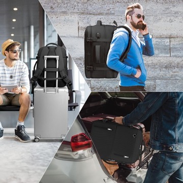 Рюкзак HDeye Travel для мужчин и женщин, черный