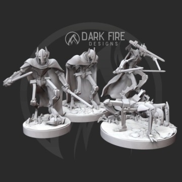 Модель ужасного генерала Конфедерации подходит для игры Star Wars Legion 1.