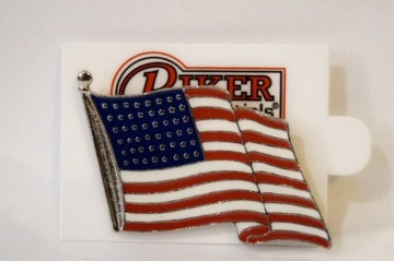 Przypinka Pin Znaczek motocyklowy FLAGA USA wpinka