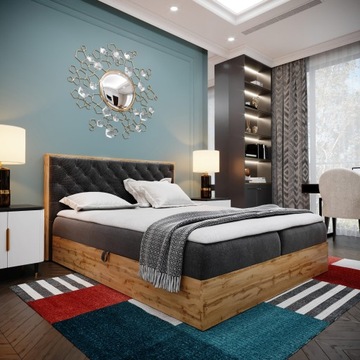 Łóżko LOFT III LUX 180x200 Tapicerowane Materac